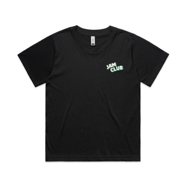 Berry Boogie | Women's Boxy Tee | Black Thumbnail
