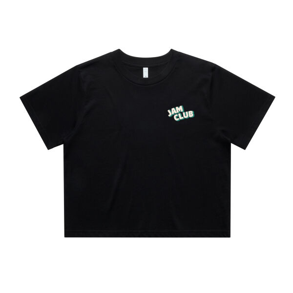 Berry Boogie | Women's Cropped Tee | Black Thumbnail